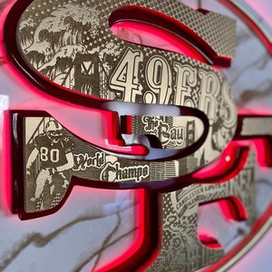 Front Lit San Francisco 49ers sign image 5