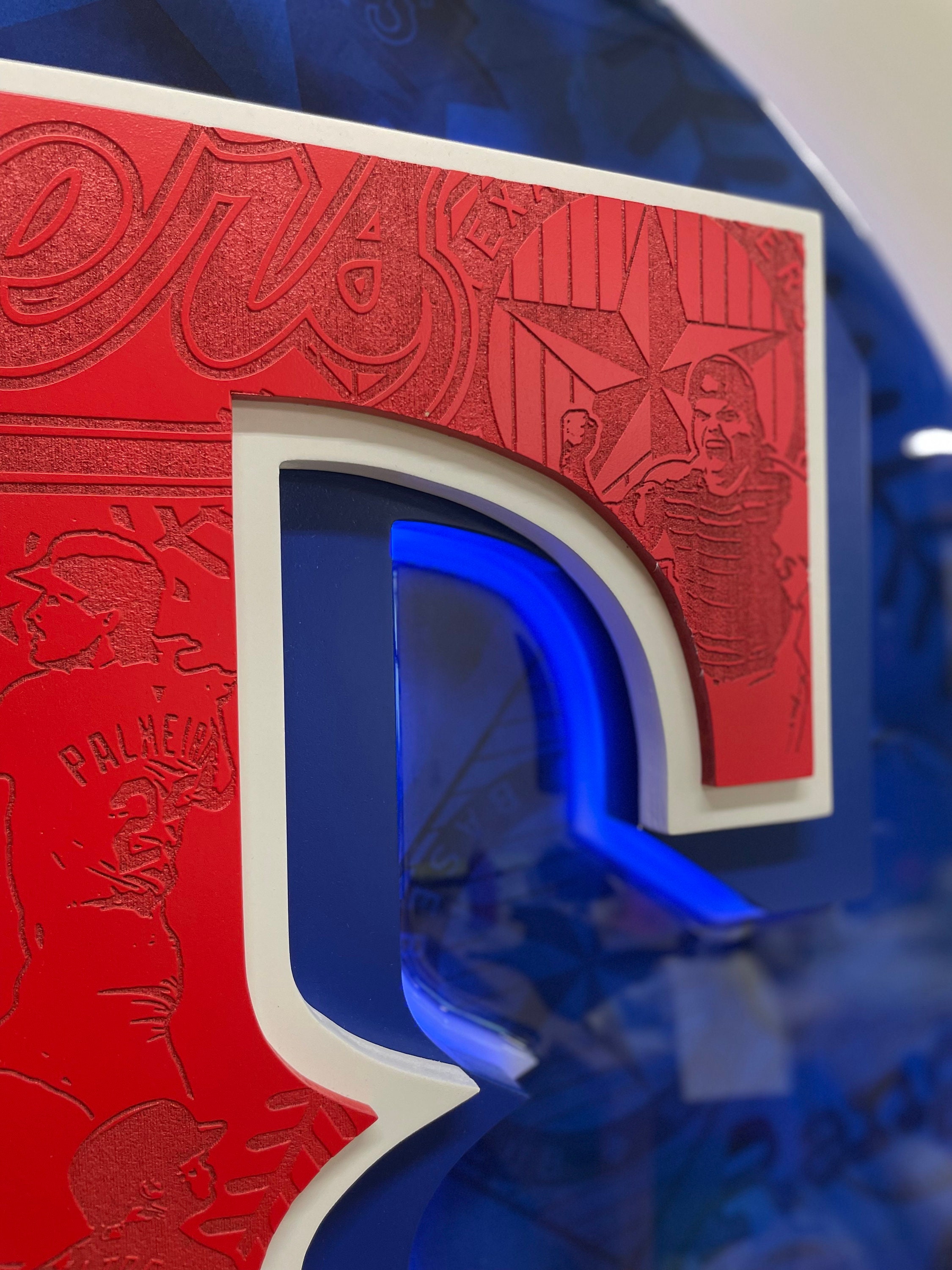 Texas Rangers LED Sign - Etsy