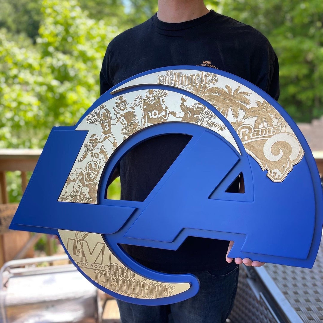 Rams Super Bowl Championship LED Sign (blue) - Etsy