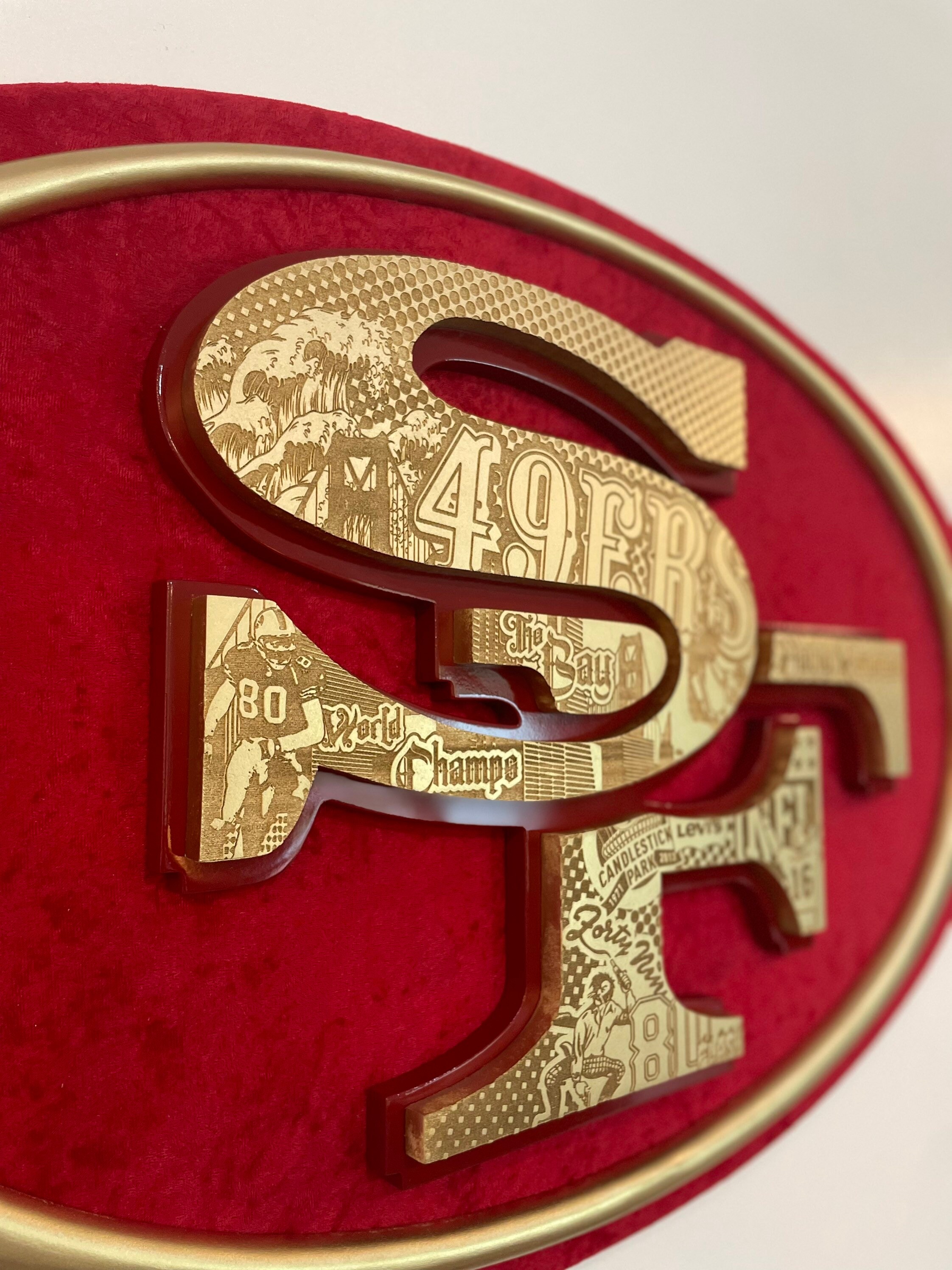 Front Lit San Francisco 49ers sign – catchfirecreations