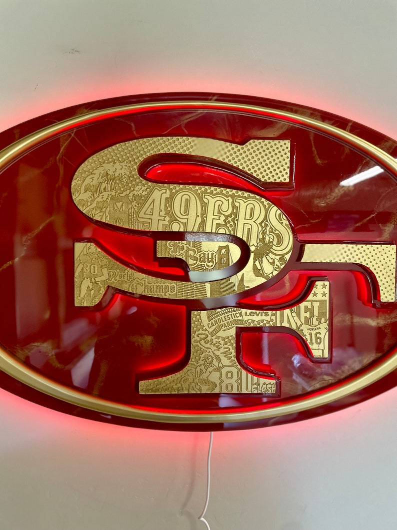 Front Lit San Francisco 49ers sign image 4