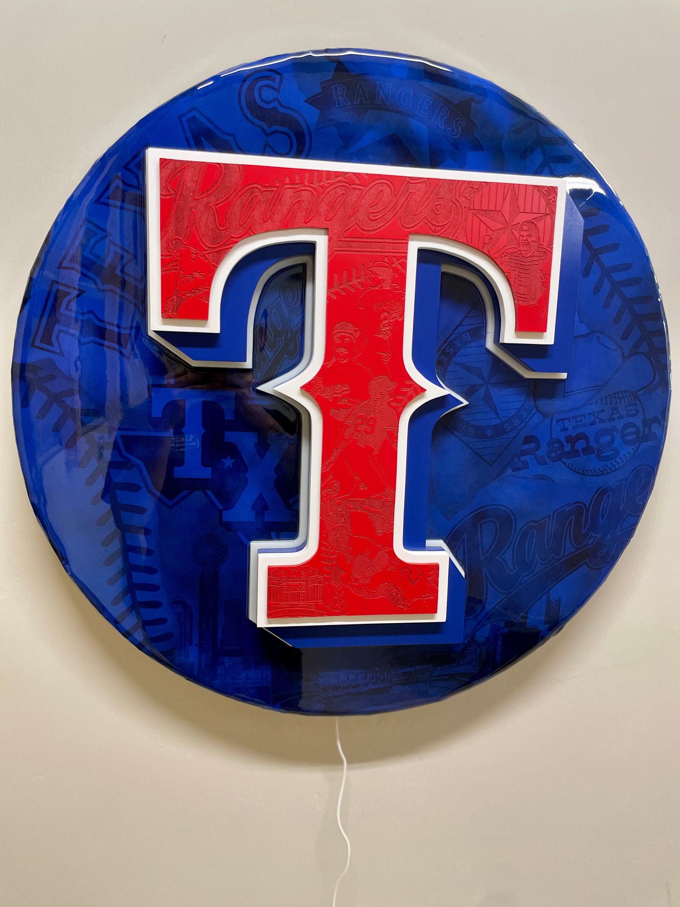 Texas Rangers LED Sign - Etsy