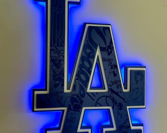 Los Angeles Dodgers LED sign (All Blue)