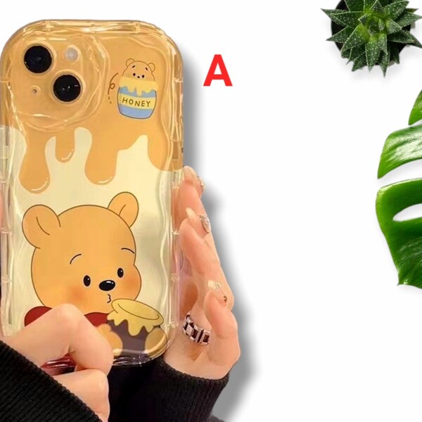 Winnie Bear pochcoo Cartoon  iPhone Case 15 14 13 12 11 pro max case iPhone 13 12 mini case iPhone XS Max iPhone XR iPhone 7 8 14 Plus Se