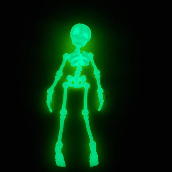 Glow in the Dark Articulated Skeleton Etsy