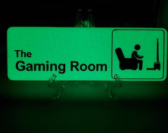 The Gaming Room Sign, STAND INCLUDED