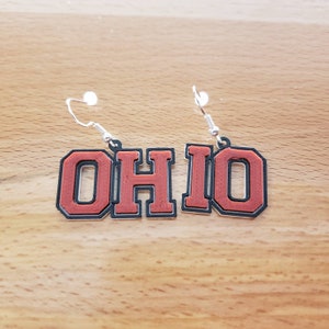Ohio State Buckeye Football Earrings