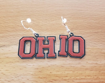 Ohio State Buckeye Football Earrings