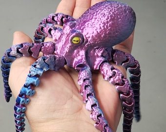 Articulated Fidget Octopus: A Lifelike 3D-Printed Masterpiece