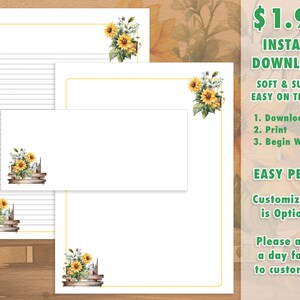 Papelería JW para descargar Sunflower Gardens