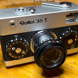 Rollei 35T FULL FRAME Compact 35mm Camera W/ F3.5 Zeiss Tessar lens. LN