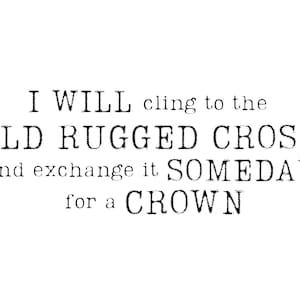 Old Rugged Cross