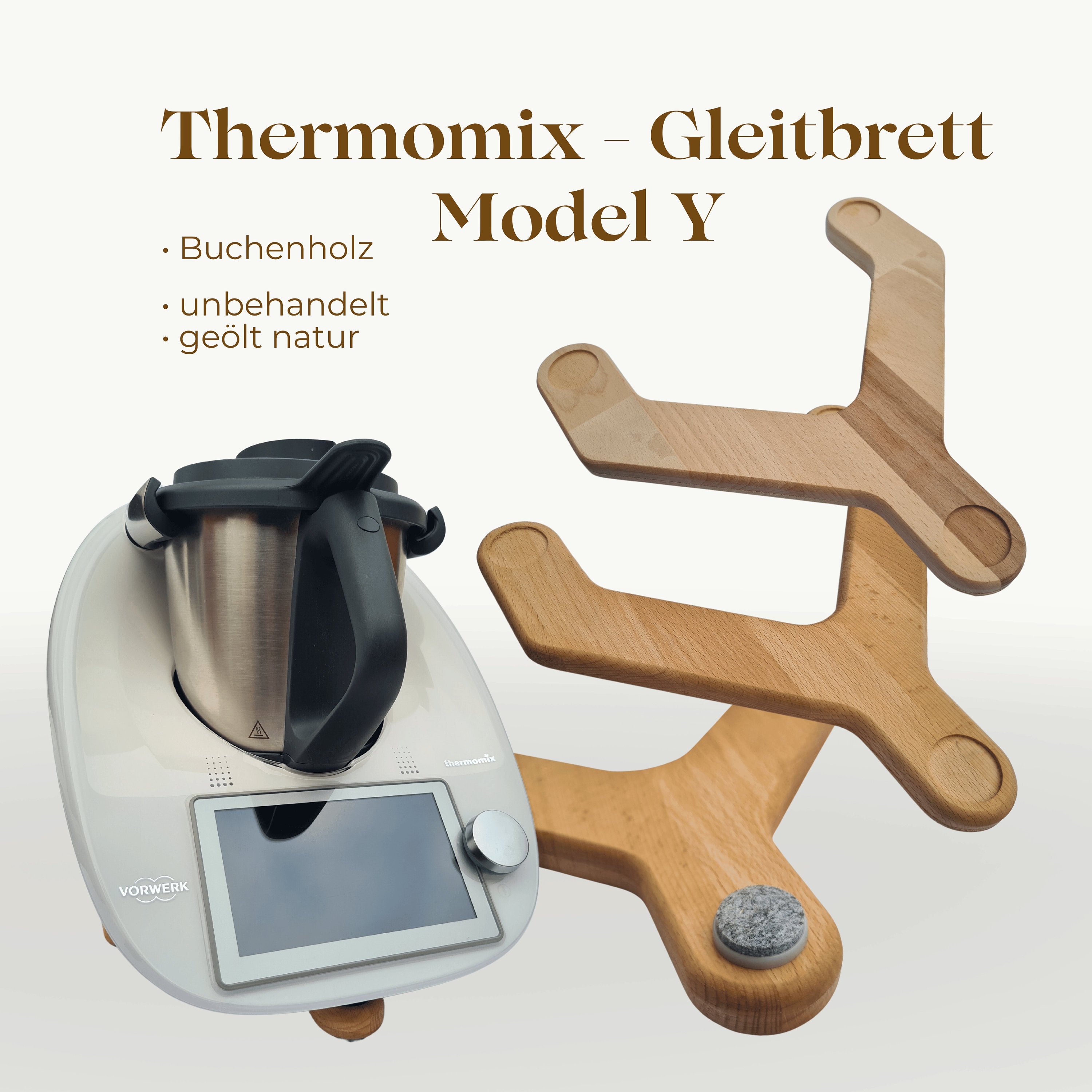 Planche support sans rangement d'accessoires pour Thermomix TM5 et TM6 -  l'atelier de michel