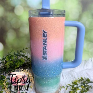 RTS Stanley Protour 30 oz Pastel Beach Glitter Tumbler bild 6