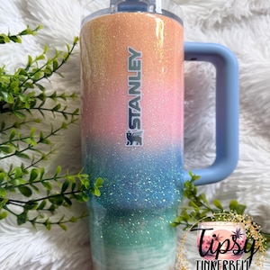 RTS Stanley Protour 30 oz Pastel Beach Glitter Tumbler bild 7