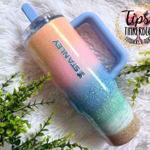 RTS Stanley Protour 30 oz Pastel Beach Glitter Tumbler bild 10