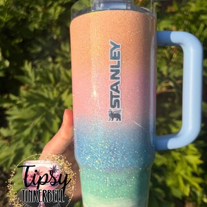 RTS Stanley Protour 30 oz Pastel Beach Glitter Tumbler bild 3