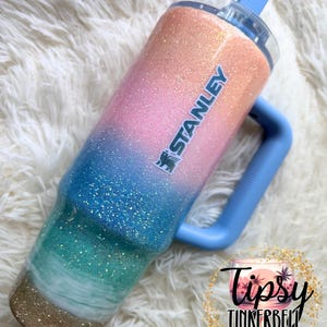 RTS Stanley Protour 30 oz Pastel Beach Glitter Tumbler bild 9