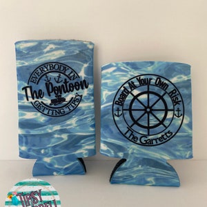 Pontoon Lovers Can Cooler, Free Personalization