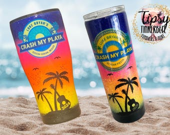 Crash My Playa Epoxy Glitter Tumbler, New 2027 Logo, Free Personalization