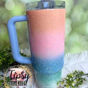 RTS Stanley Protour 30 oz Pastel Beach Glitter Tumbler bild 5