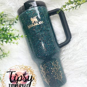 Authentic Stanley Glitter Epoxy Tumbler, Free Personalization