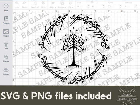 El Señor de los Anillos Árbol de Banner One Ring - Etsy España