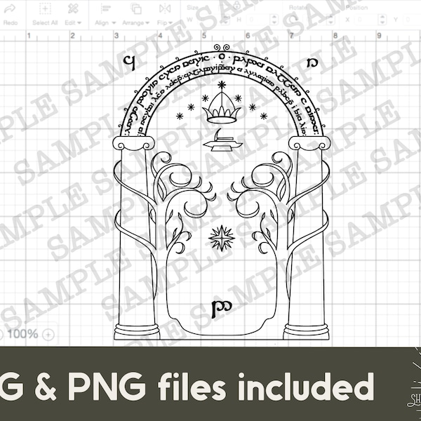 Mines of moria door decal Etsy Nederland
