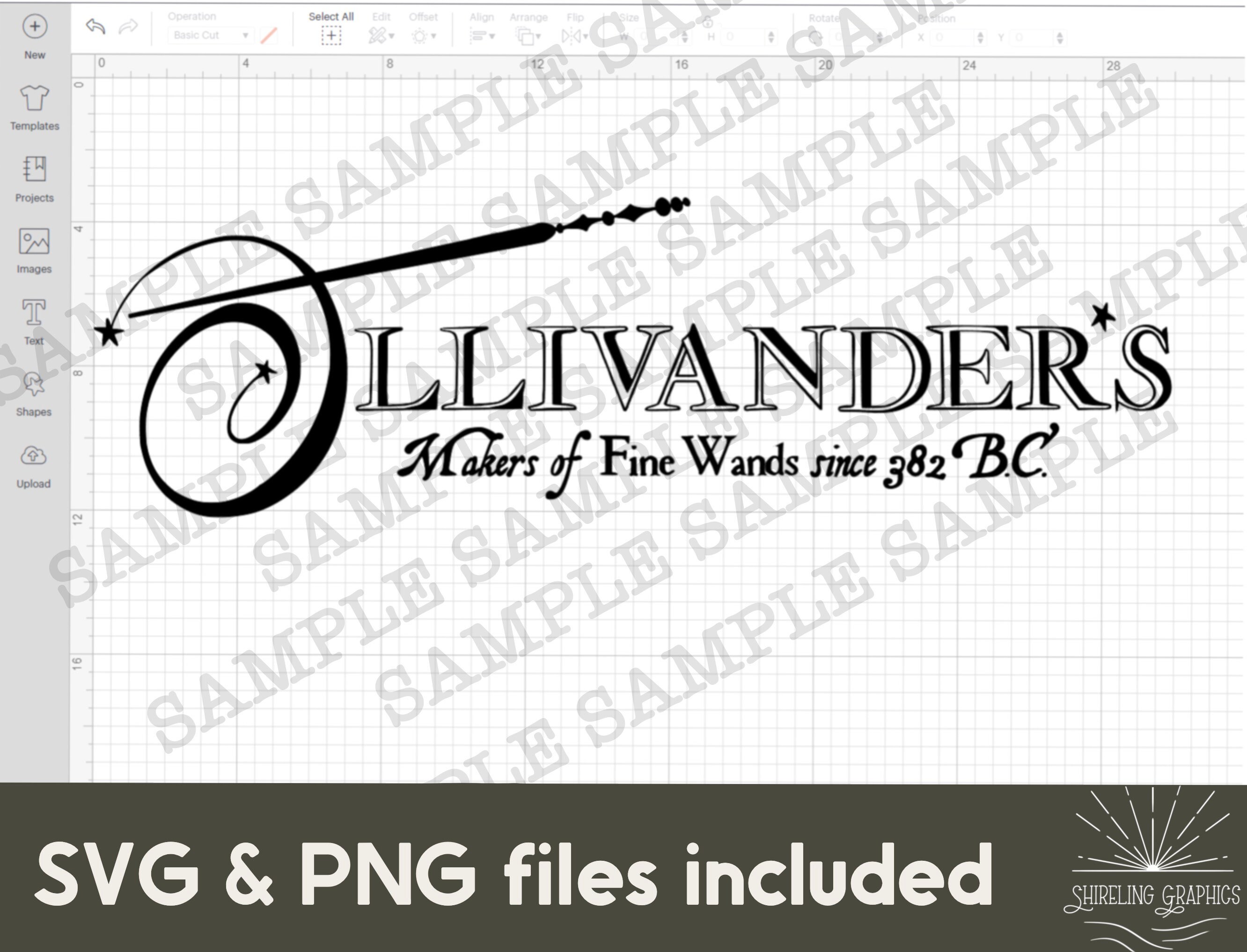 Ollivander's Wand Shop Sign SVG PNG Image Instant Download | Etsy New ...