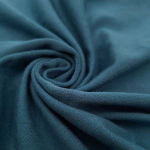 Blue Steel Heavyweight Rayon Jersey Spandex Knit Fabric by the Yard - Style 406