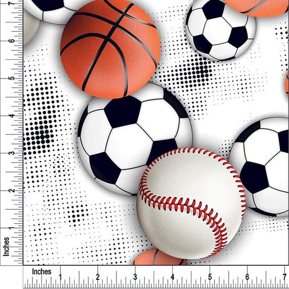 White Orange Black Sports Ball white Design Printed 100 Combed