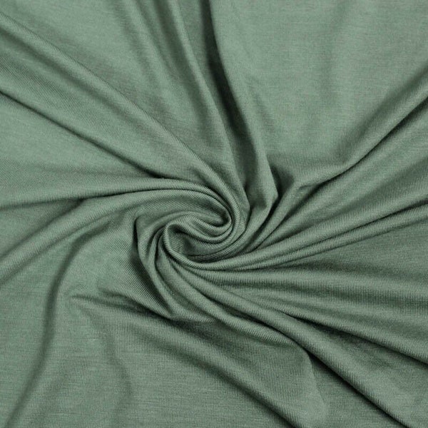 Green D Ultra-Heavy Weight Rayon Spandex Jersey Knit Stretch Fabric by the Yard - Style 407