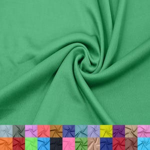 Bottle Green Polyester Interlock Lining Fabric - 60" Wide