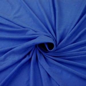 Royal Blue Heavyweight Rayon Jersey Spandex Knit Fabric by the Yard - Style 406