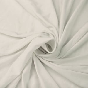 Tissu tricoté en jersey de rayonne lourd blanc cassé par cour - Style 406