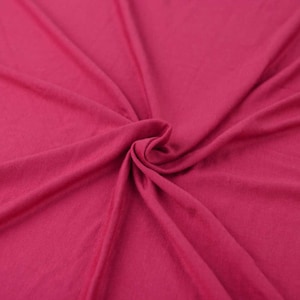 Hot Pink Light-weight 160 GSM Rayon Spandex Jersey Knit Fabric by the Yard - 1 Yard Style 13390