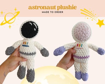 Astronaut Plushie - Stuffed Astronaut Toy - Space Toy - Spaceman - Celestial Nursery - Outer Space Theme - Space Lover