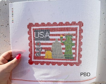 250e VS-stempel canvas 13 mesh borduurnaald