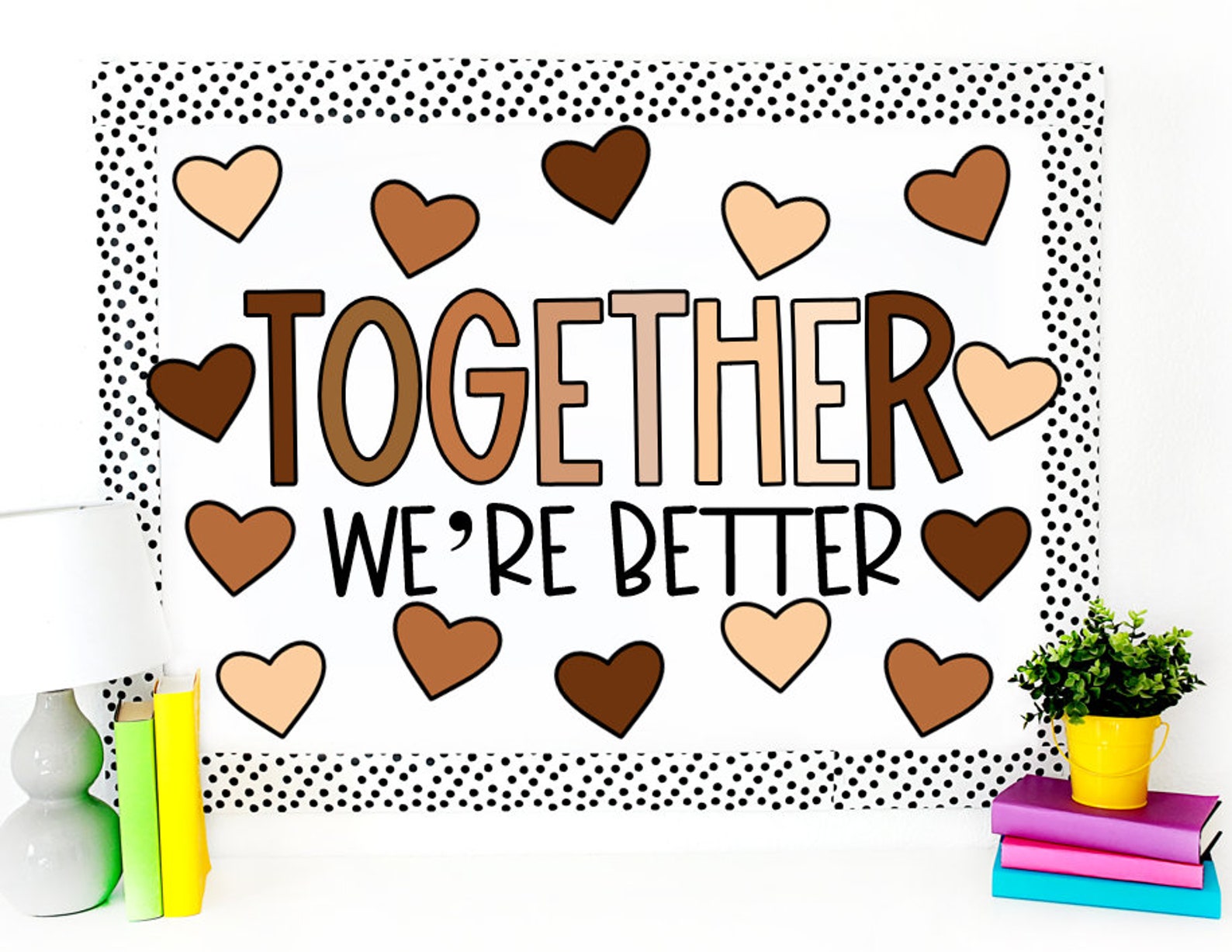 Together We're Better Bulletin Board and Door Kit Etsy