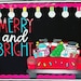 Merry and Bright Theme Holiday Bulletin Board and (Download Now) - Etsy
