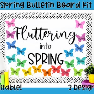 Spring Bulletin Board Kit with Butterflies