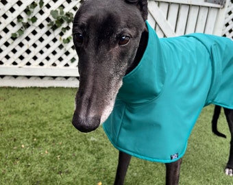 Greyhound Softshell Raincoat, Green, Size Small, Medium and Large