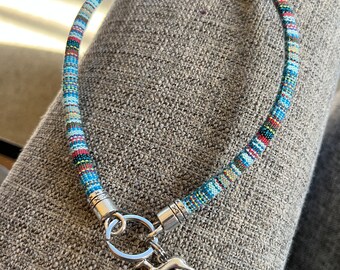 Greyhound Tag/House Collar- The Blues Hippie Rope: Size Small and Large