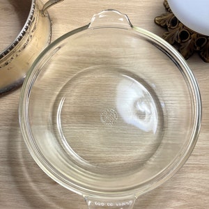 Vintage 1930s Pyrex Art Deco Etched Glass Casserole Dish 023 W/ Lid and ...