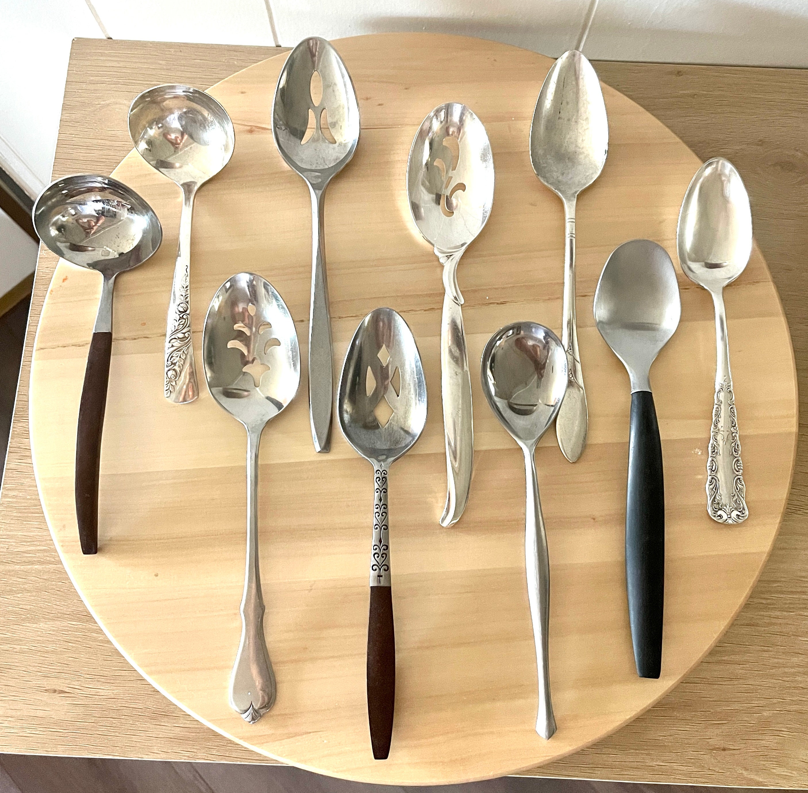 Stainless Steel X-Large Serving Spoons Utensil Buffet Banquet Style-2 Spoons