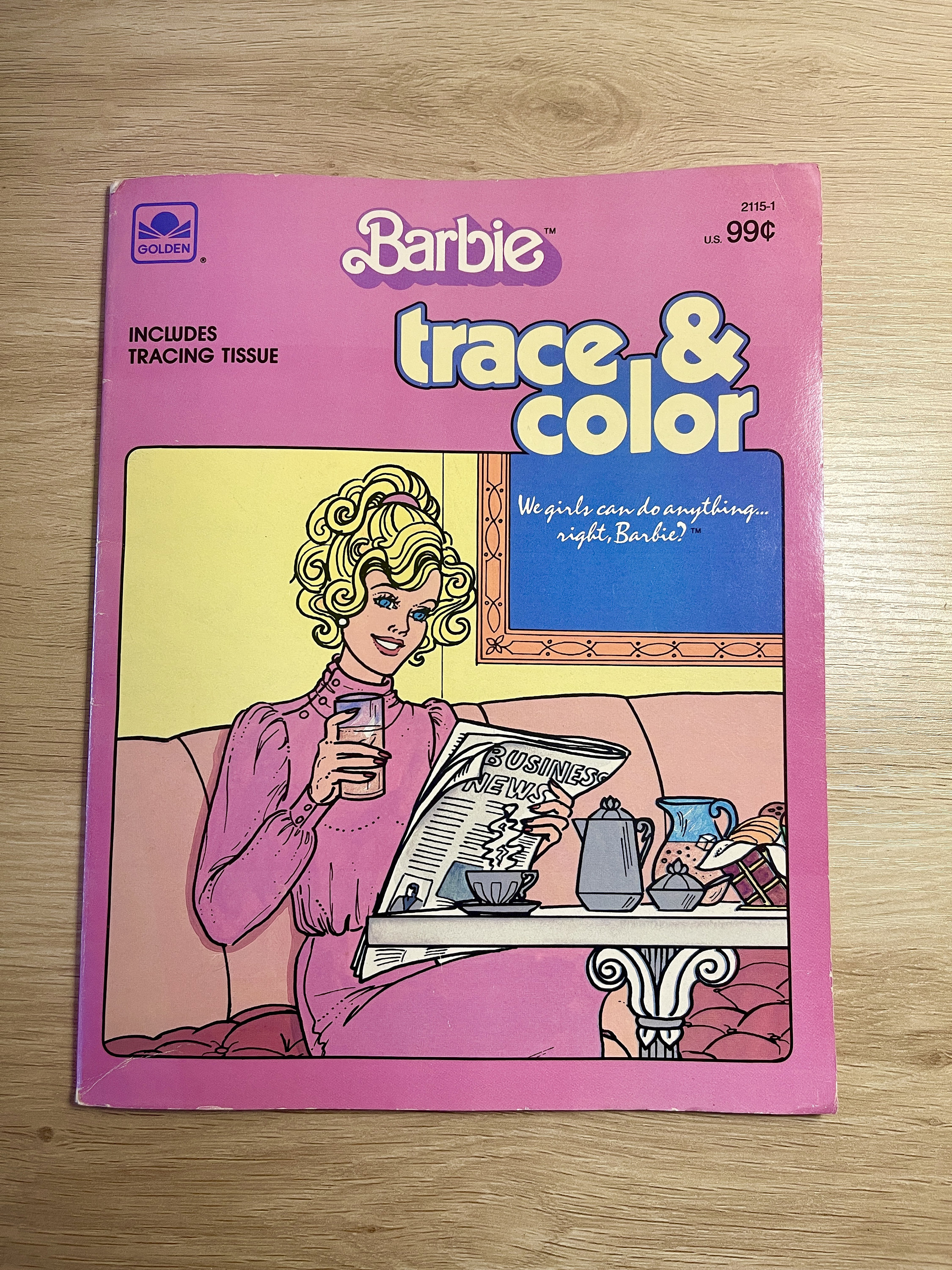 Barbie coloring book RARE UNUSED