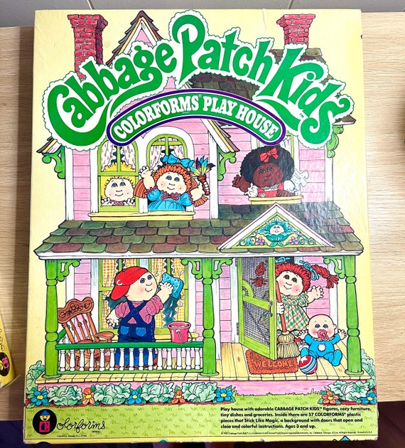Vintage 1983 Cabbage Patch Kids Colorforms Play Sets SOLD Individually RARE  Play House & Dress up Set Retro Children's Reusable Stickers 