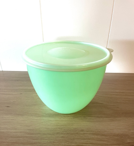 Vintage 1950s Eagle Super Seal Jadeite Green Plastic Lettuce Salad Keeper  Mid Mod MCM RARE 