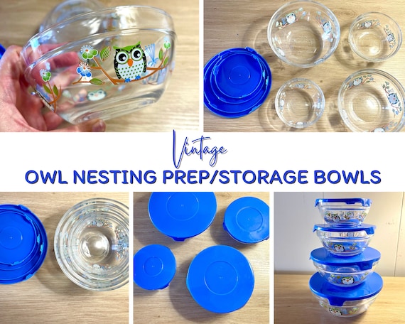 Aluminum Nesting Stacking Bowls And Lids Serving Storage 5 Bowls 2 Lids