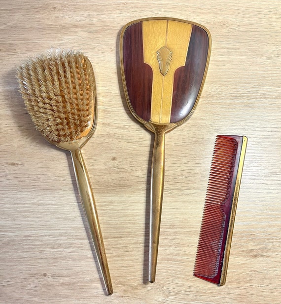 Gold Vintage Hair Brush